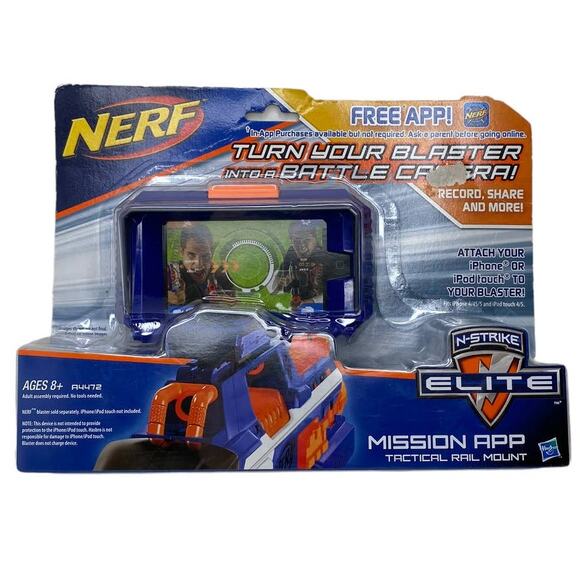 NERF Mission App Tactical Rail Mount N-Strike Elite Series Hasbro New In Box - Picture 1 of 8